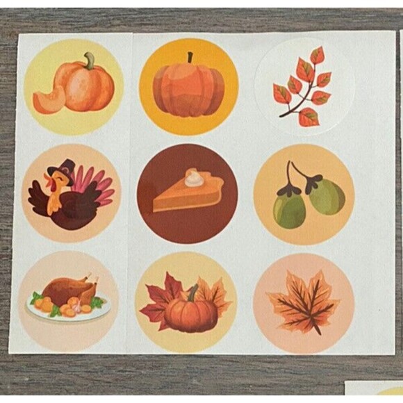 Thanksgiving Cards invitations with Envelopes 4 Designs with stickers new 48pcs - Picture 11 of 11